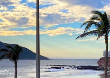 Sábado con clima agradable y parcialmente nublado en Mazatlán