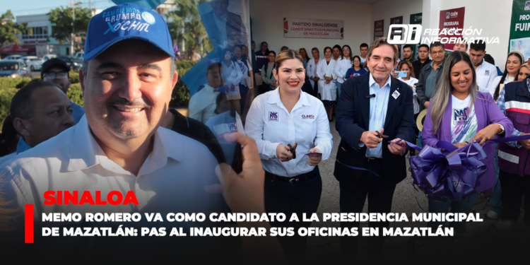 Memo Romero va como candidato a la Presidencia Municipal de Mazatlán: PAS al inaugurar sus oficinas en Mazatlán