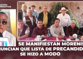 Se manifiestan morenistas, denuncian que lista de precandidatos se hizo a modo