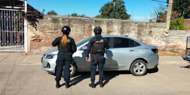 Recupera Grupo Élite de la PEP Sinaloa vehículo robado