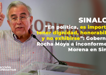 En política es importante tener dignidad, honorabilidad y no exhibirse: Gobernador Rocha Moya a inconformes de Morena en Sinaloa