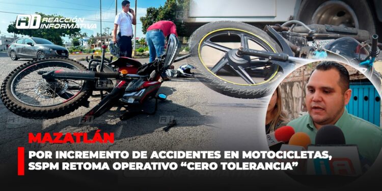 Por incremento de accidentes en motocicletas, SSPM retoma operativo “Cero Tolerancia”