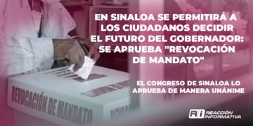 En Sinaloa se permitirá a los ciudadanos decidir el futuro del Gobernador: Se aprueba “Revocación de Mandato”