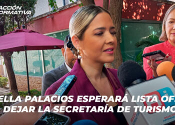 Estrella Palacios esperará lista oficial para dejar la Secretaría de Turismo