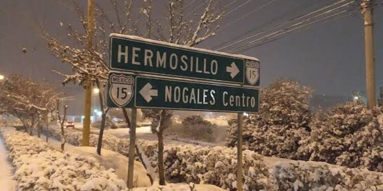 Se Congela Sonora con Temperaturas de hasta -12 °C y Cierre de Carreteras por Nieve