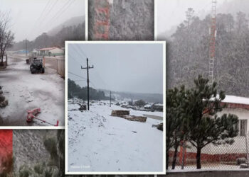 Durango amanece bajo la nieve este martes con la llegada del Frente Frío 29; así luce