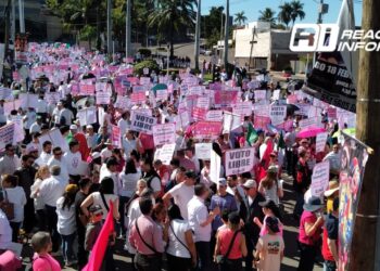 Culiacanenses marchan en defensa de la democracia