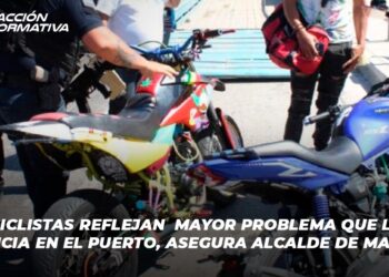 Motociclistas reflejan  mayor problema que la violencia en el puerto, asegura alcalde de Mazatlán