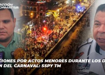 Detenciones por actos menores durante los días que corren del carnaval: SSPyTM