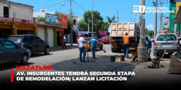 Mazatlán: Av. Insurgentes tendrá segunda etapa de remodelación; lanzan licitación
