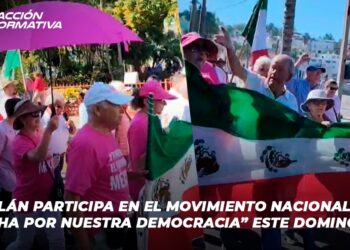 Mazatlán participa en el movimiento nacional “Marcha por Nuestra Democracia” este domingo