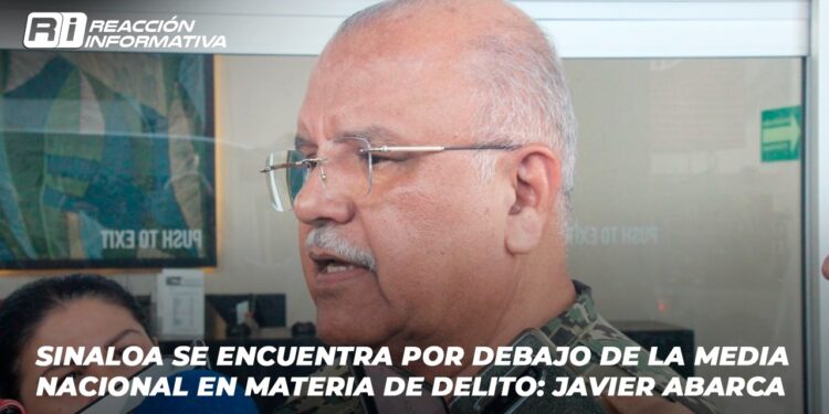 Sinaloa se encuentra por debajo de la media nacional en materia de delito: Javier Abarca