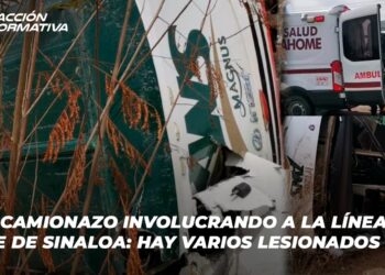 Otro camionazo involucrando a la línea Norte de Sinaloa: Hay varios lesionados