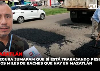 Dice JUMAPAM que sí está trabajando pese a los miles de baches que hay en Mazatlán