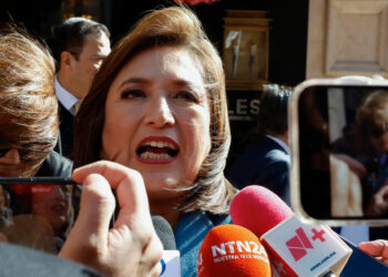 Conmigo no habrá “agravios”: Xóchitl Gálvez a empresarios en España