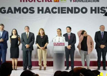 Ebrard, Mario Delgado y Tatiana Clouthier: Sheinbaum presenta a su equipo de campaña rumbo a la elección del 2 de junio