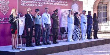 Se conmemora en Mazatlán el CVII aniversario de la promulgación de la Constitución Política de los Estados Unidos Mexicanos