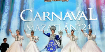 Siu Ling I es coronada Reina de los Juegos Florales del Carnaval Internacional Mazatlán 2024, “Eclipse Barroco”