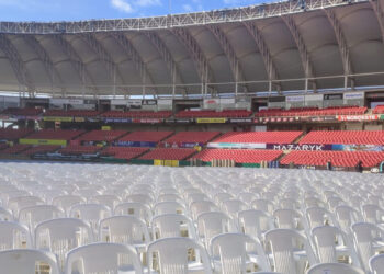 Avanzan los preparativos en el estadio para las coronaciones de Carnaval