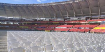 Avanzan los preparativos en el estadio para las coronaciones de Carnaval