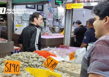 Se registran ventas del 70 % en productos del mar en días Santos