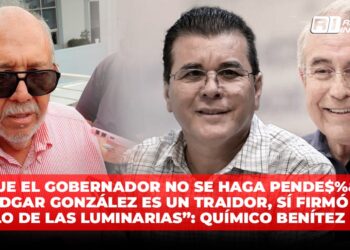 “Que el Gobernador no se haga pendejo, Edgar González es un traidor, SÍ firmó lo de las luminarias”: Químico Benítez