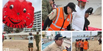 Capitanía de Puerto realiza operativo de revisión de paracaídas en Mazatlán