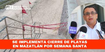 Se implementa cierre de playas en Mazatlán por Semana Santa