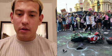 Hombre que agredió a mujeres en marcha del 8M lanza colecta para reparar moto y pagar multa