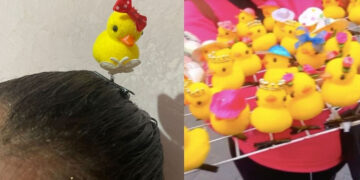 ¿Patitos de hule en la cabeza? Este es el origen de la nueva moda que invade México