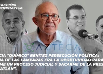 Denuncia “Químico” Benítez persecución política; “el tema de las lámparas era la oportunidad para fincarme un proceso judicial y sacarme de la presidencia de Mazatlán”