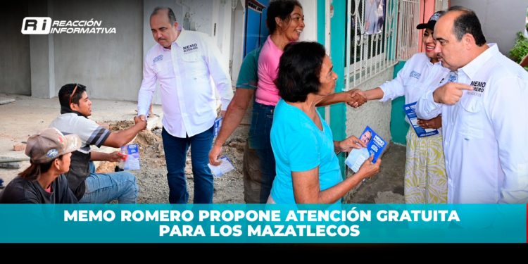 Memo Romero propone atención gratuita para los Mazatlecos