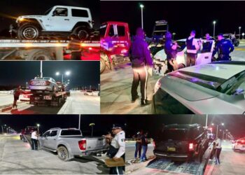 Aseguran 13 vehículos y 6 motocicletas durante operativo anti-arrancones en Culiacán
