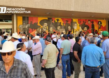 “¡Un precio histórico para golpear al productor!”; Agricultores se manifiestan en Palacio de Gobierno.