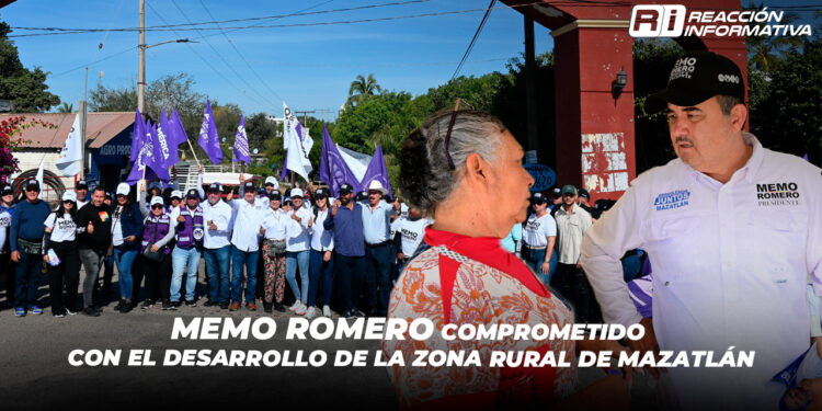 Memo Romero comprometido con el desarrollo de la zona rural de Mazatlán