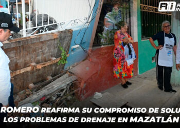 Memo Romero reafirma su compromiso de solucionar los problemas de drenaje en Mazatlán