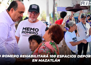Memo Romero rehabilitará 100 espacios deportivos en Mazatlán
