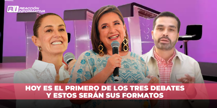 Elecciones México 2024: HOY es el primero de los tres debates y estos serán sus formatos