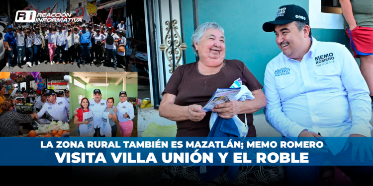 La zona rural también es Mazatlán; Memo Romero visita Villa Unión y El Roble