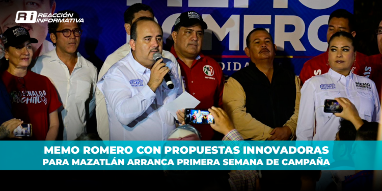 Memo Romero con propuestas innovadoras para Mazatlán arranca primera semana de campaña