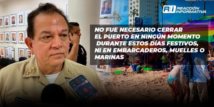 Sin incidencias reportadas esta Semana Santa en Mazatlán, informa Capitanía del Puerto