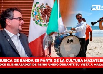“La música de Banda es parte de la cultura mazatleca”, reconoce el embajador de Reino Unido, Jon Benjamín durante su vista a Mazatlán
