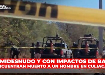 Semidesnudo y con impactos de bala encuentran muerto a un hombre en Culiacán