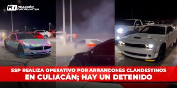SSP realiza operativo por arrancones clandestinos en Culiacán; hay un detenido
