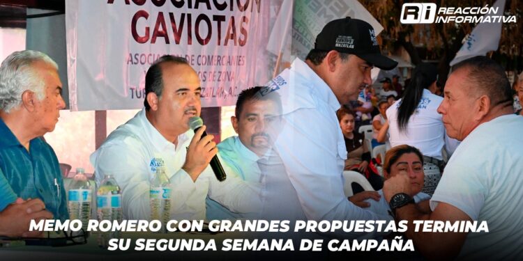 Memo Romero con grandes propuestas termina su segunda semana de campaña