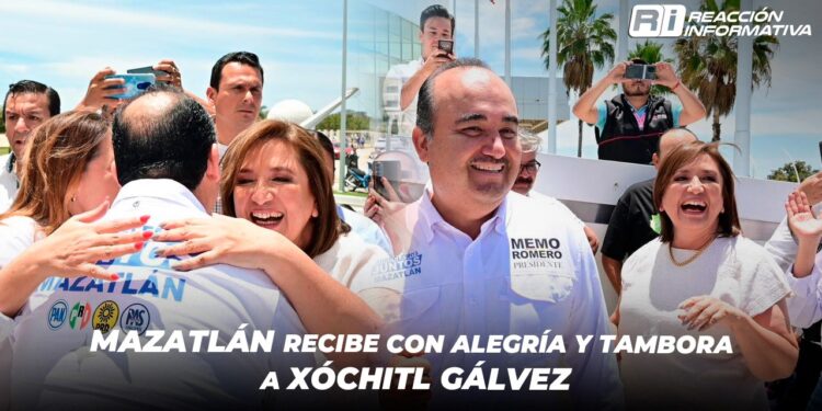 Mazatlán recibe con alegría y tambora a Xóchitl Gálvez