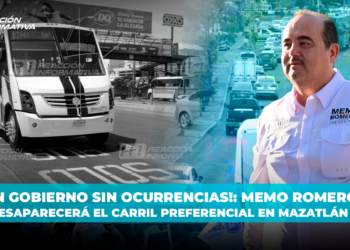 ¡Un gobierno sin ocurrencias!: Memo Romero desaparecerá el carril preferencial en Mazatlán