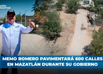 Memo Romero pavimentará 600 calles en Mazatlán durante su gobierno