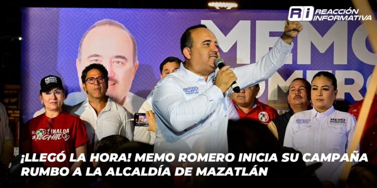 ¡Llegó la hora! Memo Romero inicia su campaña rumbo a la alcaldía de Mazatlán
