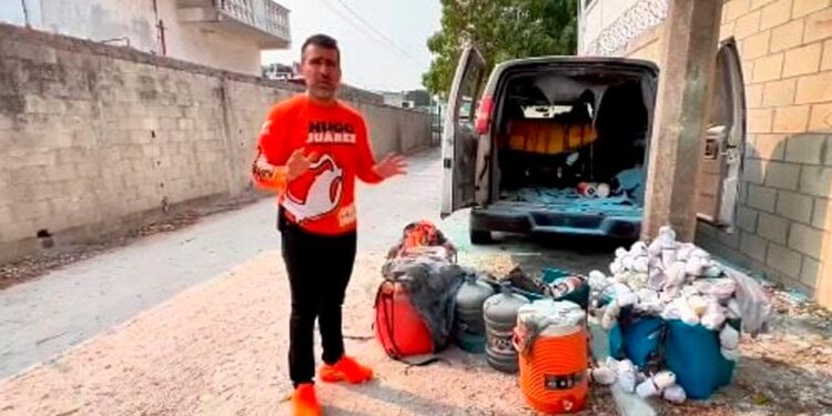 Queman camioneta de campaña de Hugo Juárez, candidato de MC en Campeche
